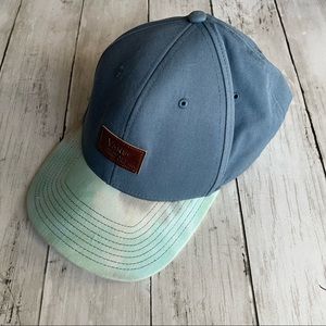 PREOWNED VANS BLUE GREEN TIE DYE HAT MENS BASEBALL CAP ONE SIZE